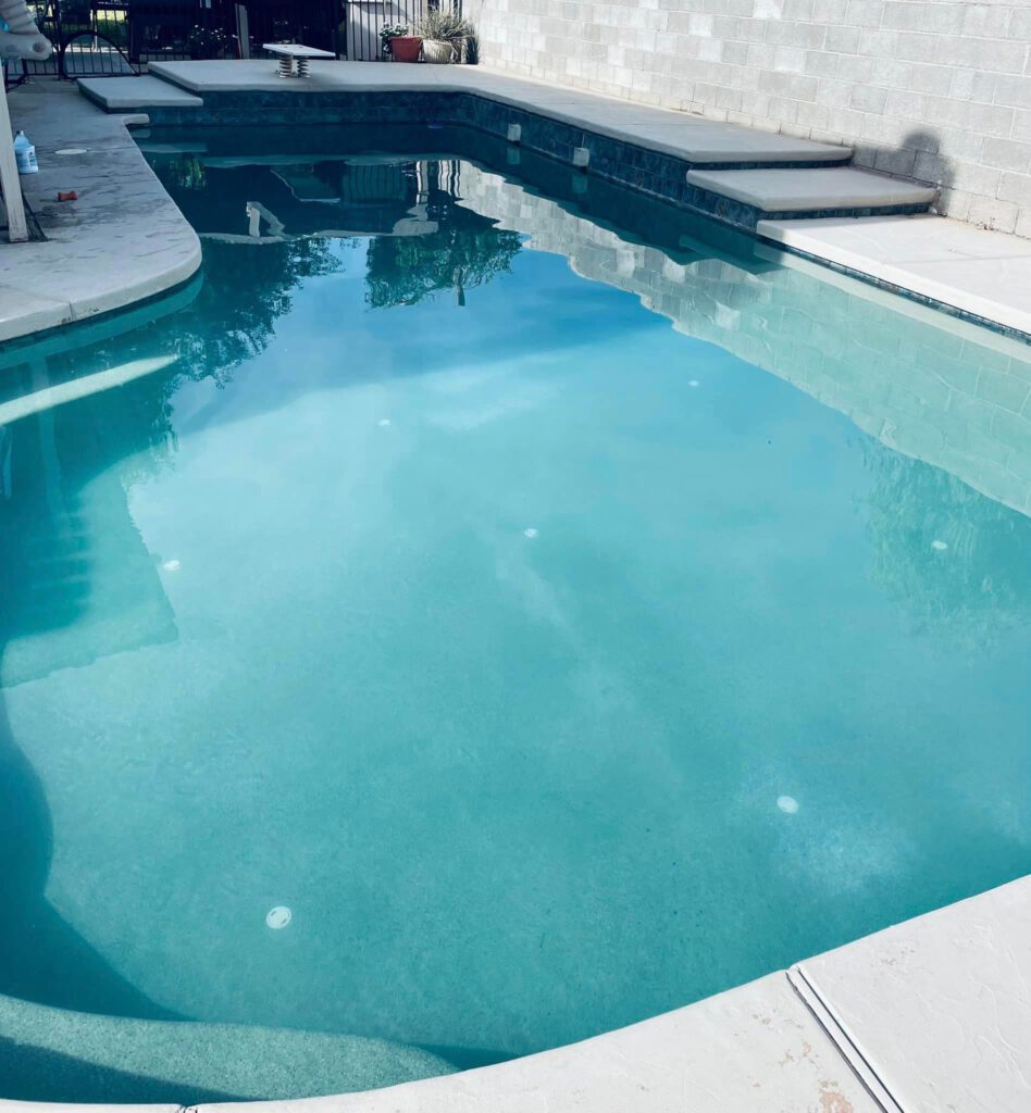 clean pool after pool service